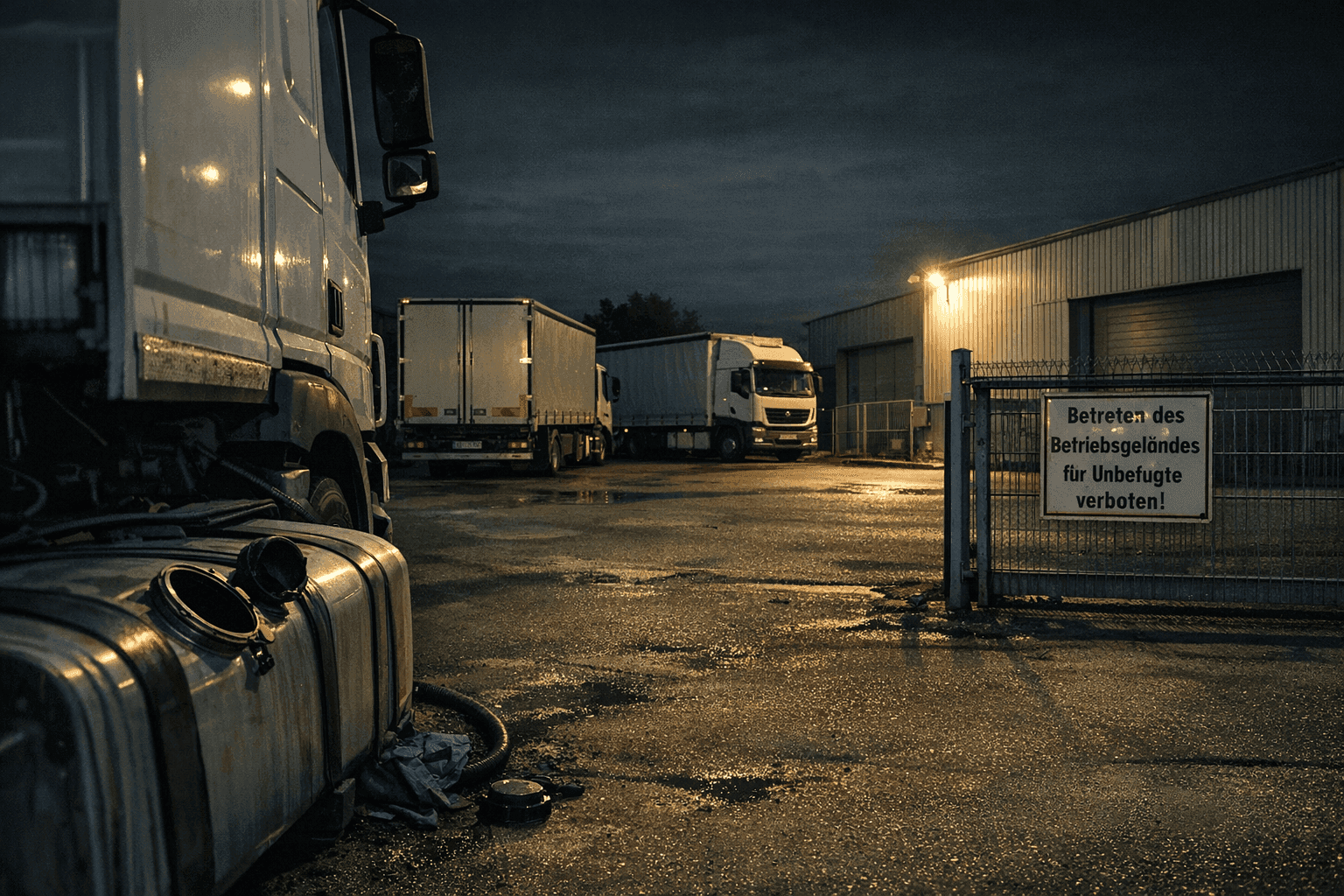 300 Liter Diesel aus drei Lkw gestohlen