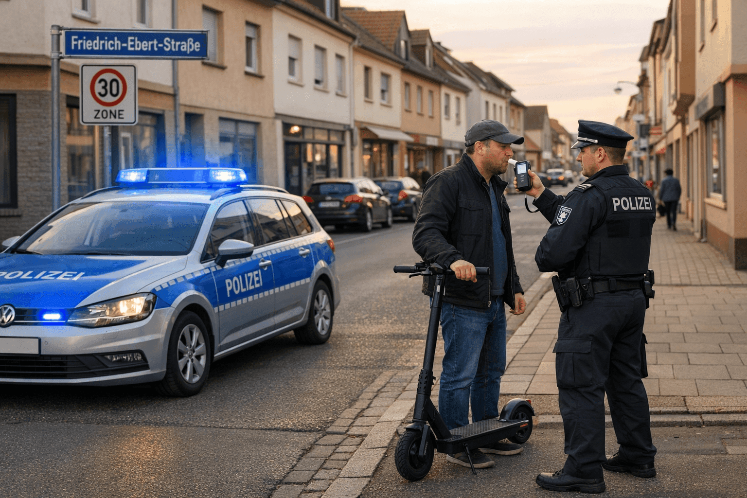 E-Scooter-Fahrer mit 1,72 Promille gestoppt
