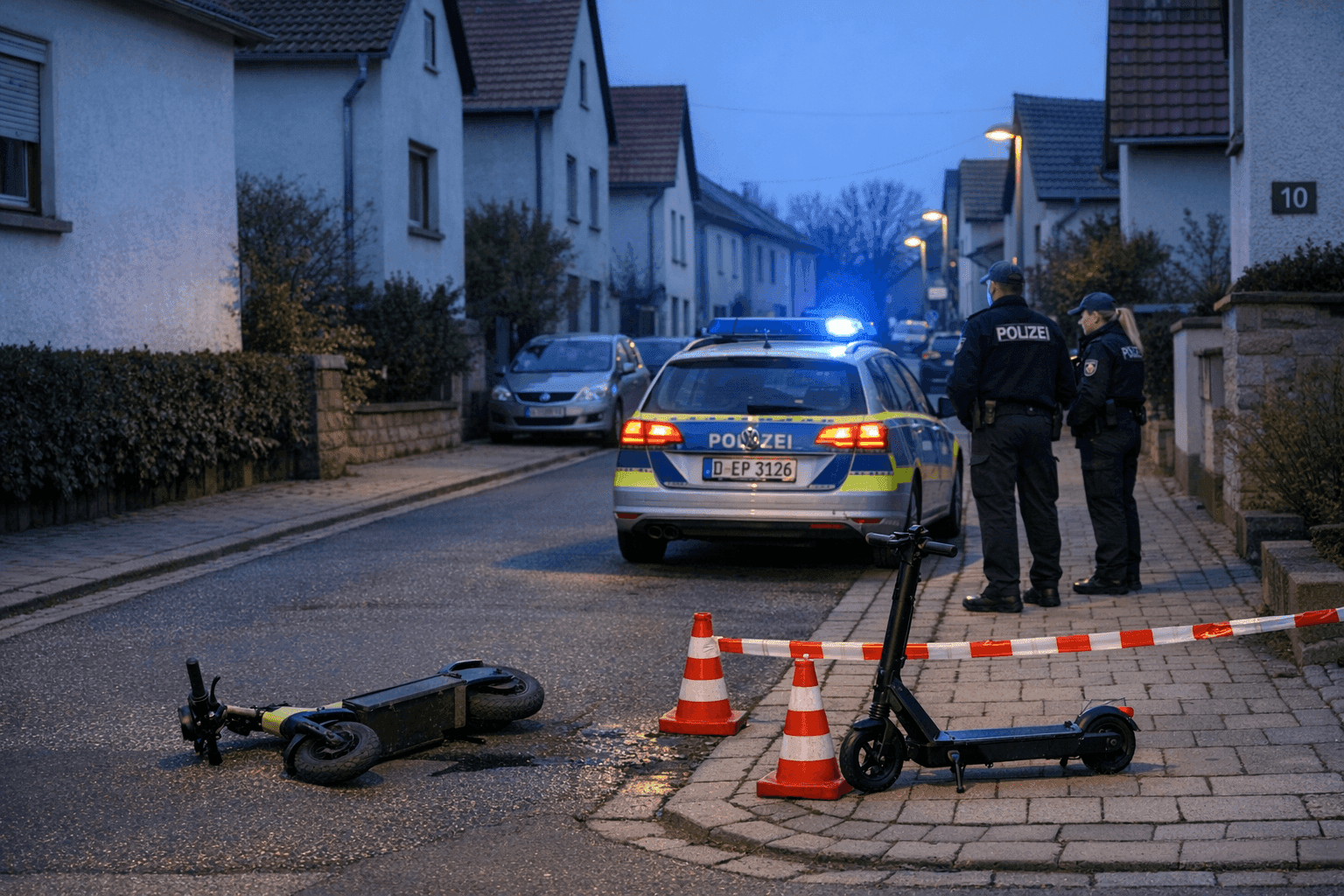 E-Scooter-Fahrer stürzt in Bad Dürkheim