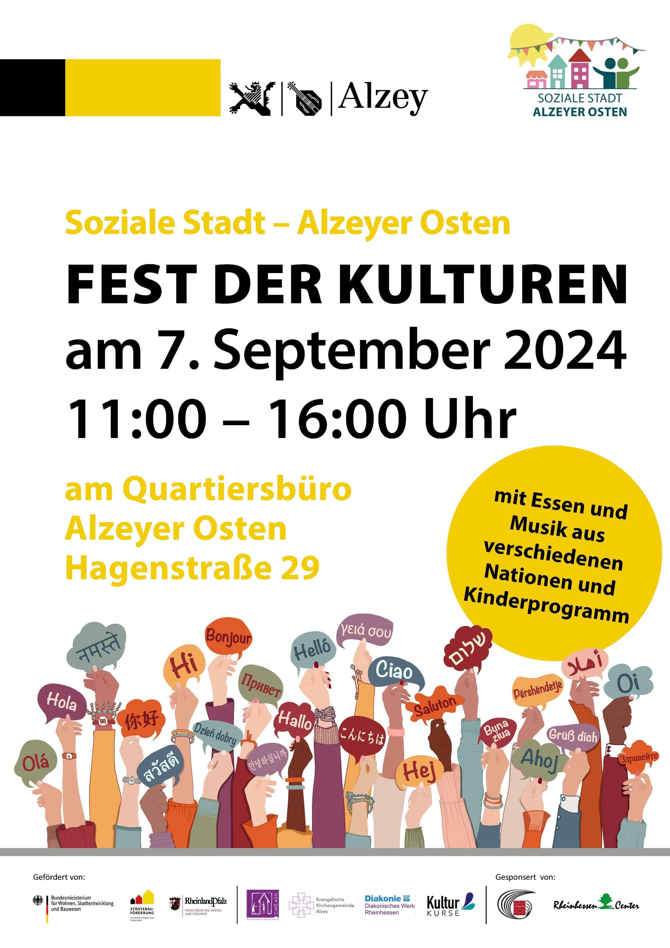 Fest der Kulturen: Vielfalt feiern im Alzeyer Osten