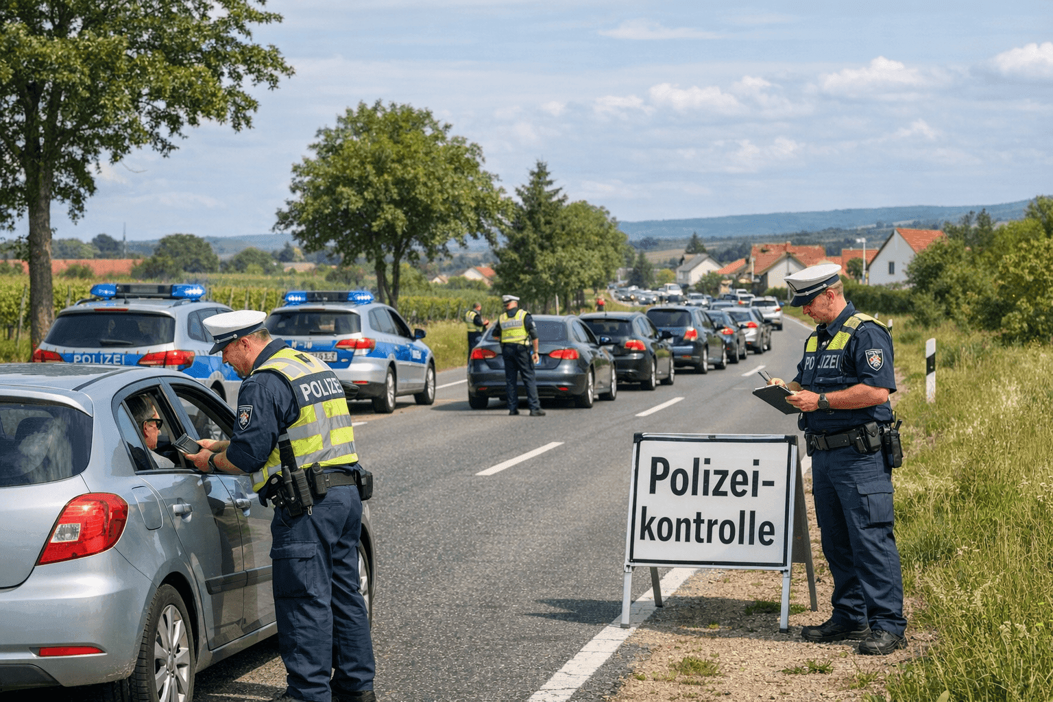 Polizei stoppt 29 Verkehrssünder in Edesheim