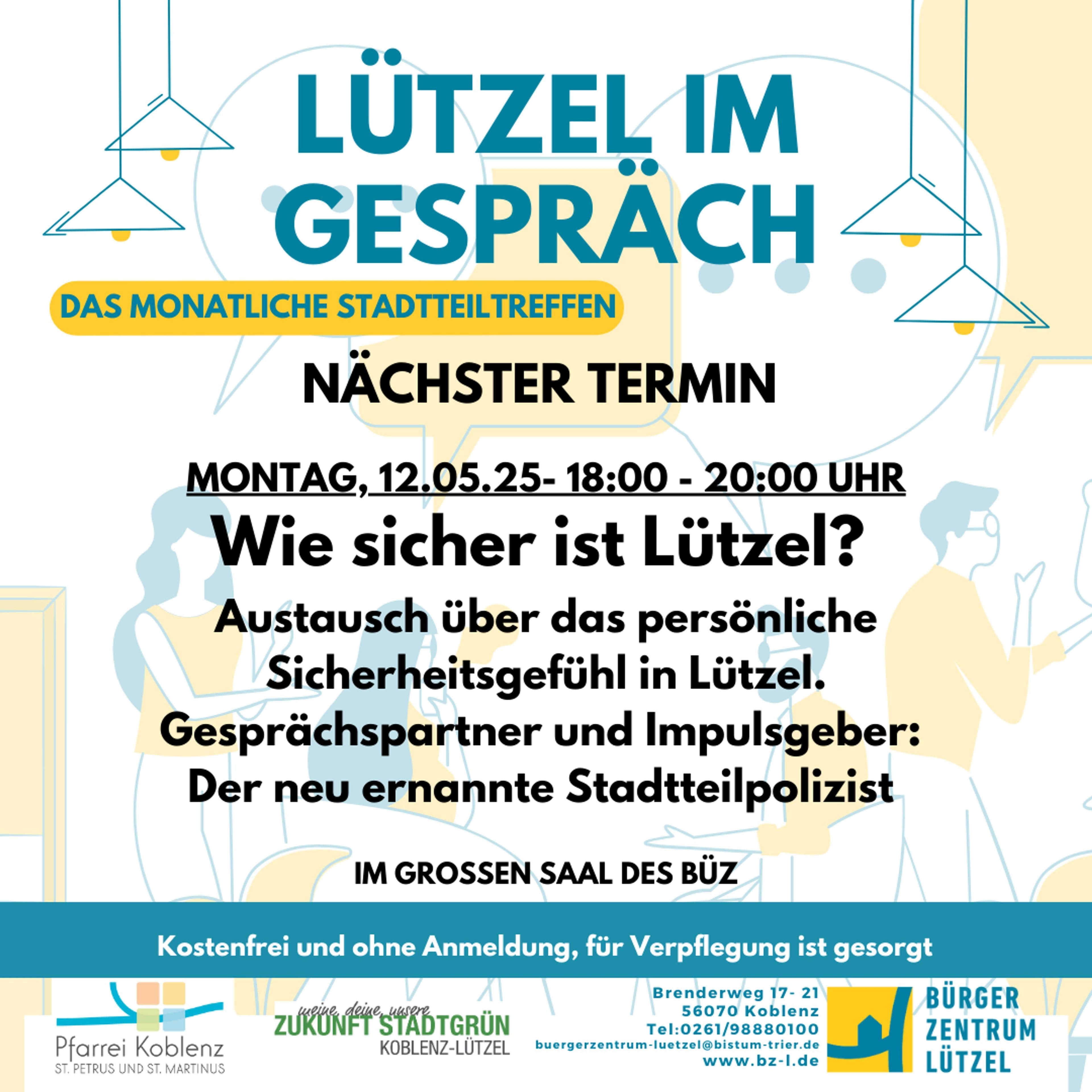Stadtteiltreffen im Lützel: Sicherheit im Fokus