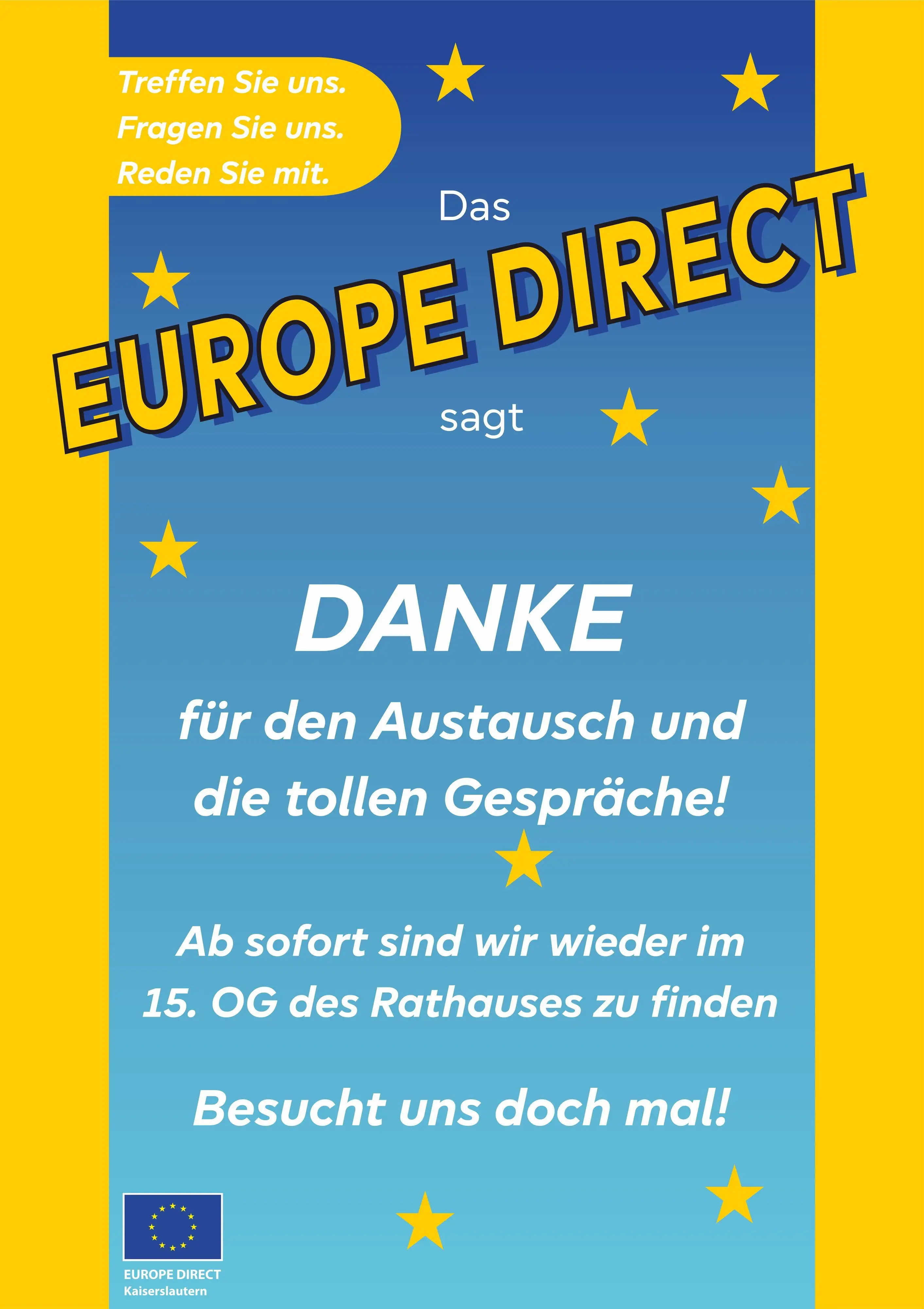 EUROPE DIRECT Pop-Up begeistert Kaiserslautern