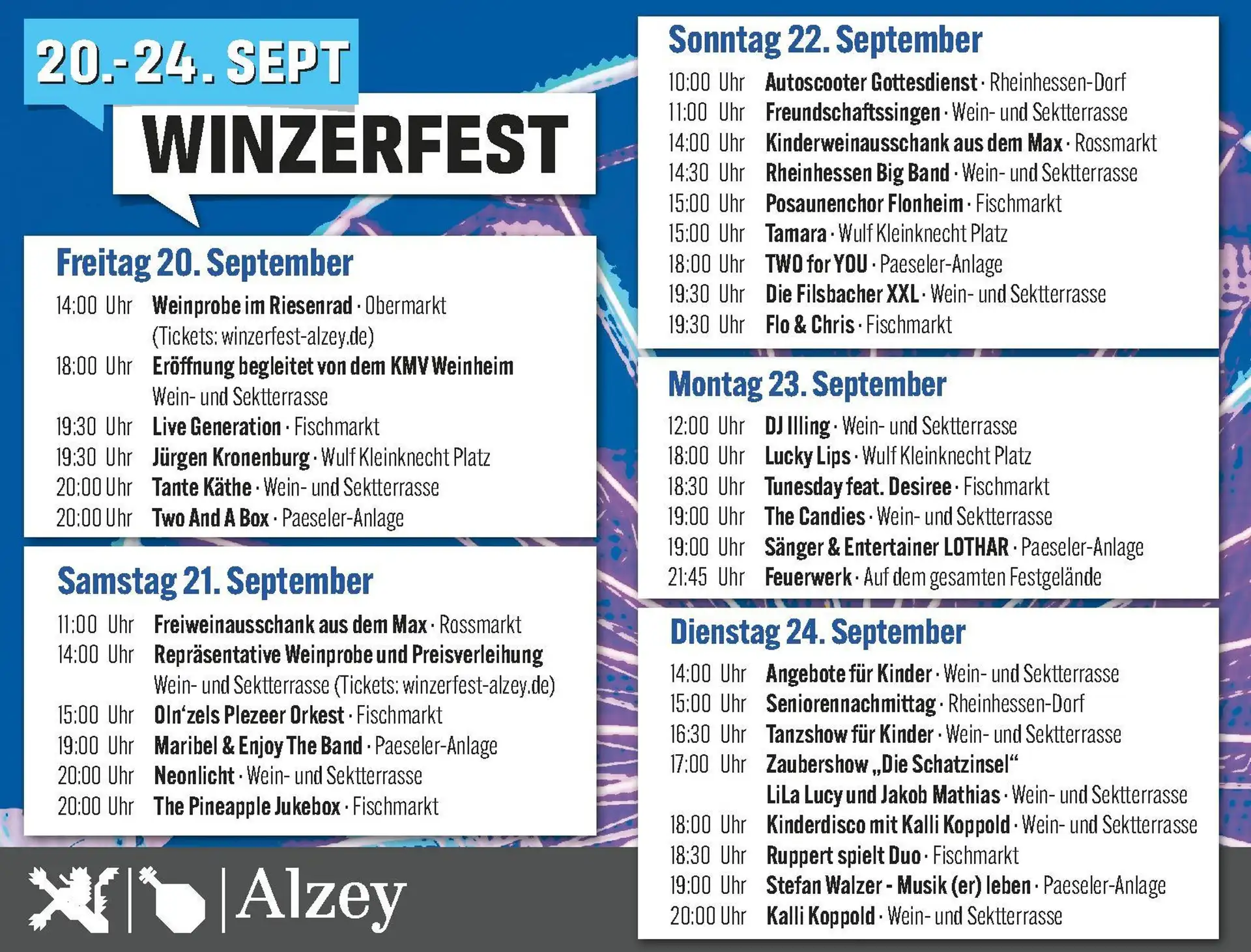 Entdecken Sie das 85. Alzeyer Winzerfest: Ein Fest der Sinne