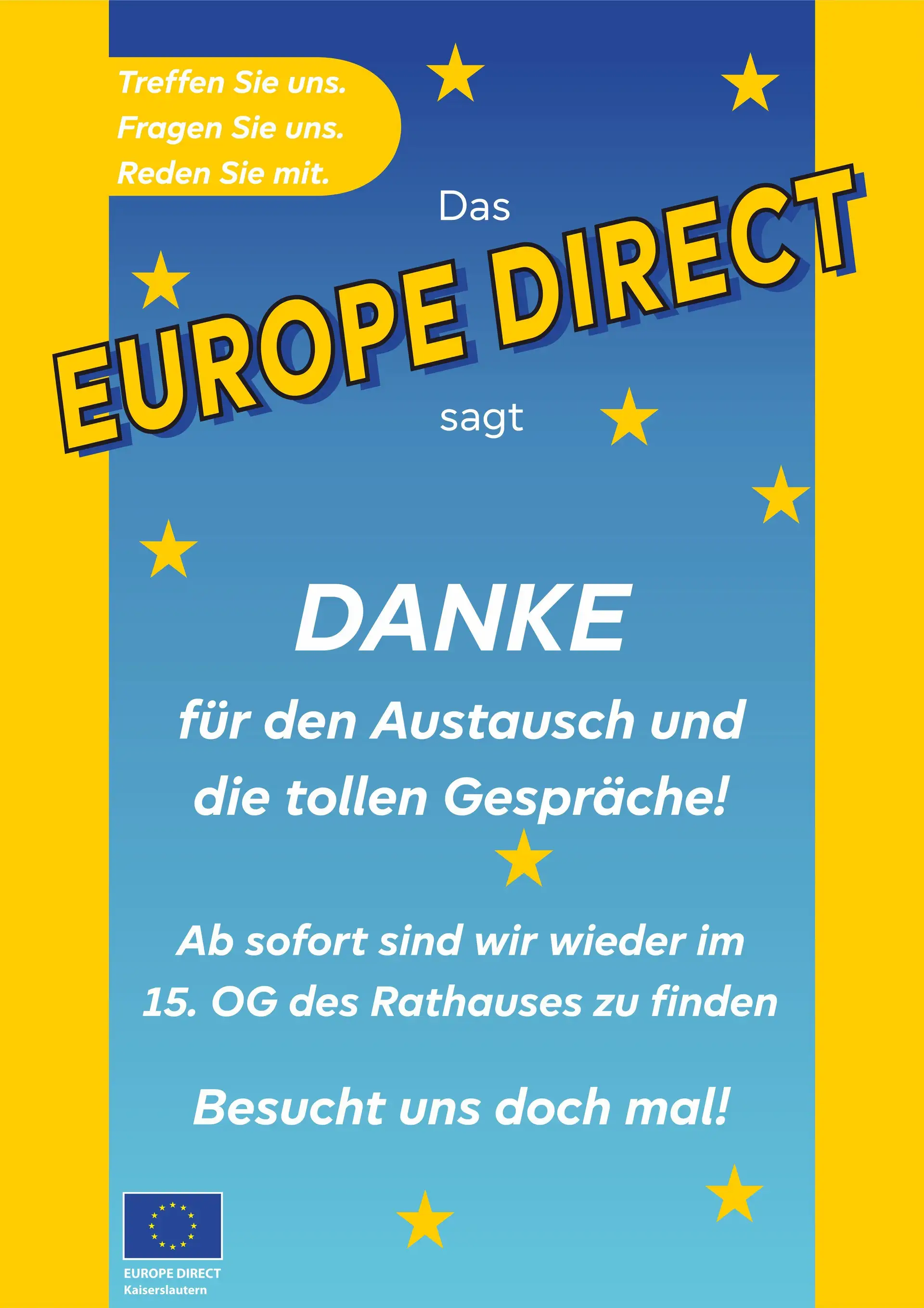 EUROPE DIRECT Pop-Up begeistert Kaiserslautern
