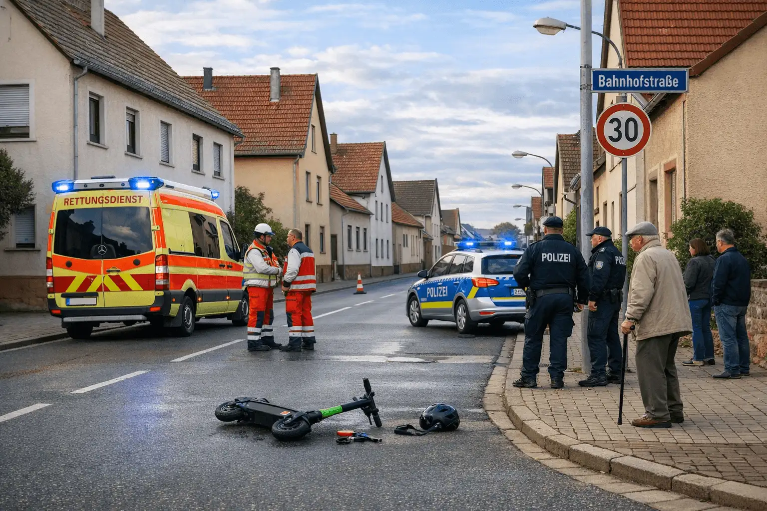 Kurzmitteilung: 17-Jährige bei E-Scooter-Unfall schwer verletzt