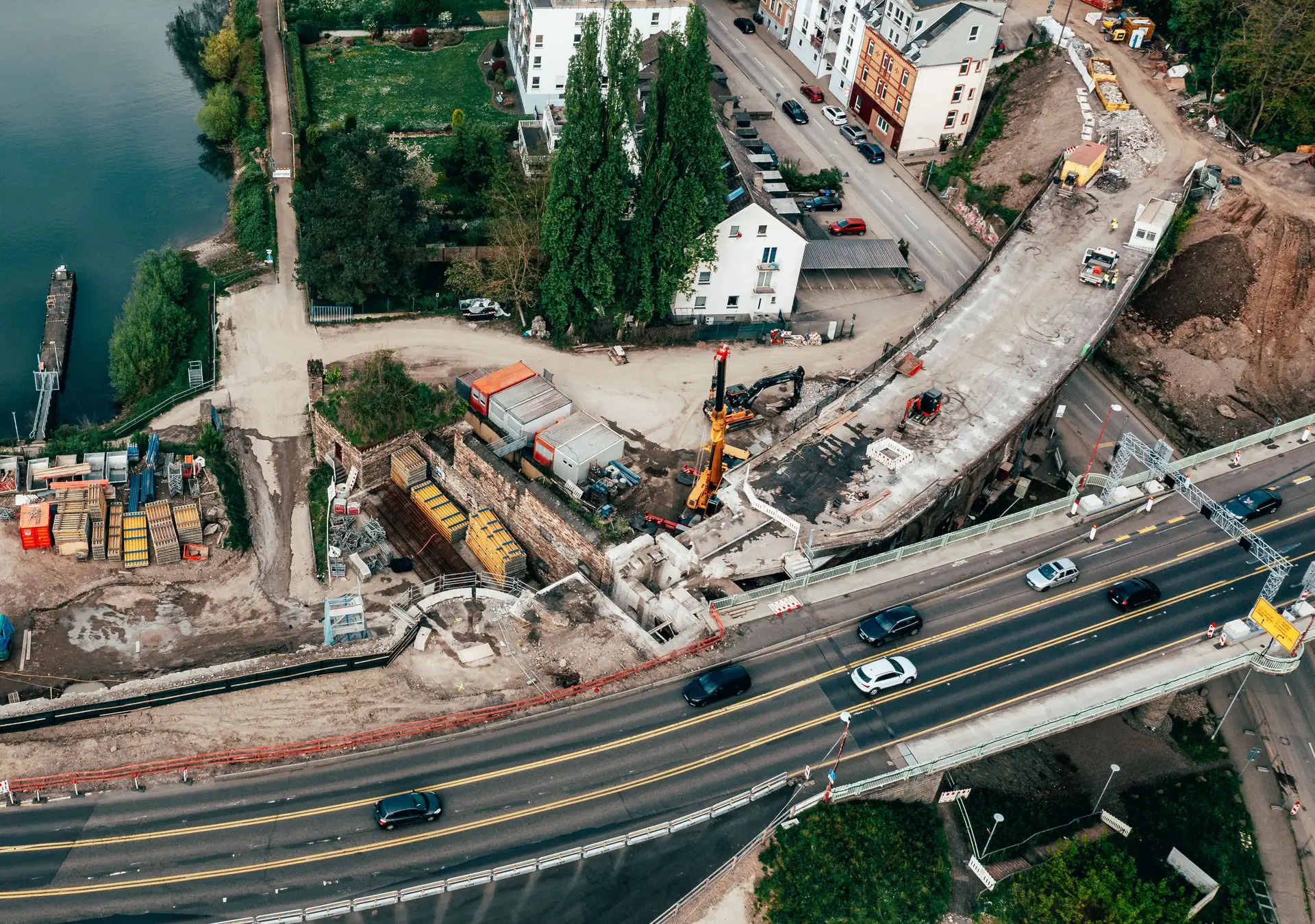 Vollsperrung der Emser Straße wegen Bauarbeiten
