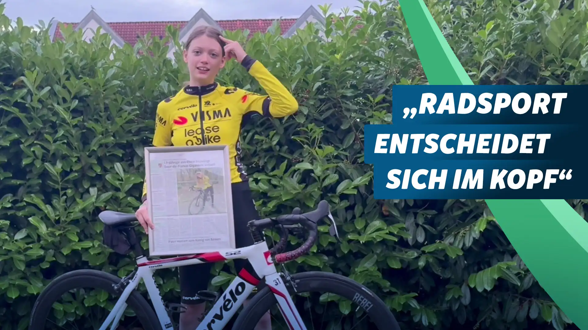 Mia (13) und ARD-Kommentator Florian Naß kommentieren Deutschland Tour-Etappe / KiKA-Kinder-Kommentatorin aus Paderborn am 22. August 2026 live im Ersten und auf sportschau.de