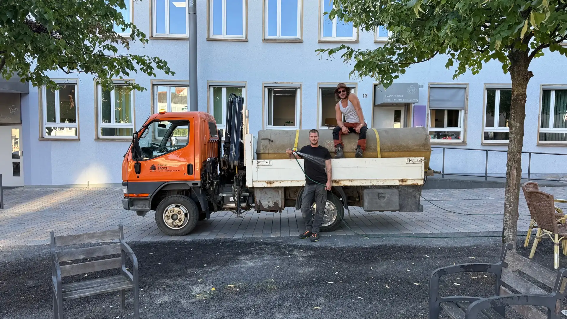 Baumpflege Basch übernimmt Patenschaft für 24 Bäume in der Alzeyer Innenstadt