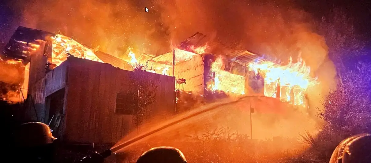 POL-PDPS: Vollbrand eines Wohnhauses