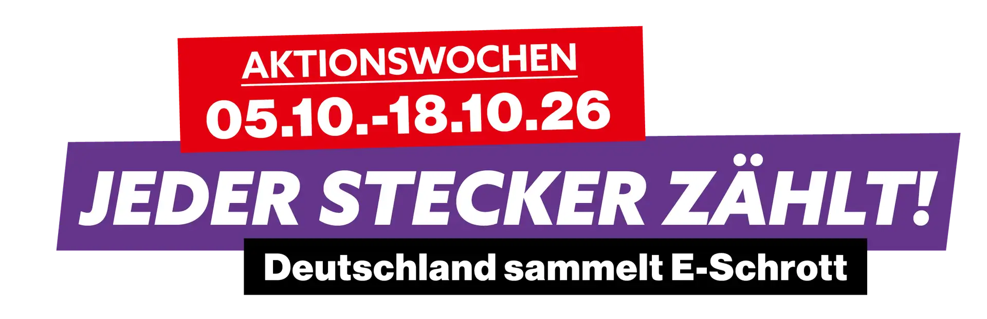 Jeder Stecker zählt: Während der bundesweiten Aktionswochen vom 5. bis 18. Oktober steht die richtige Rückgabe ausgedienter Elektrogeräte im Mittelpunkt.